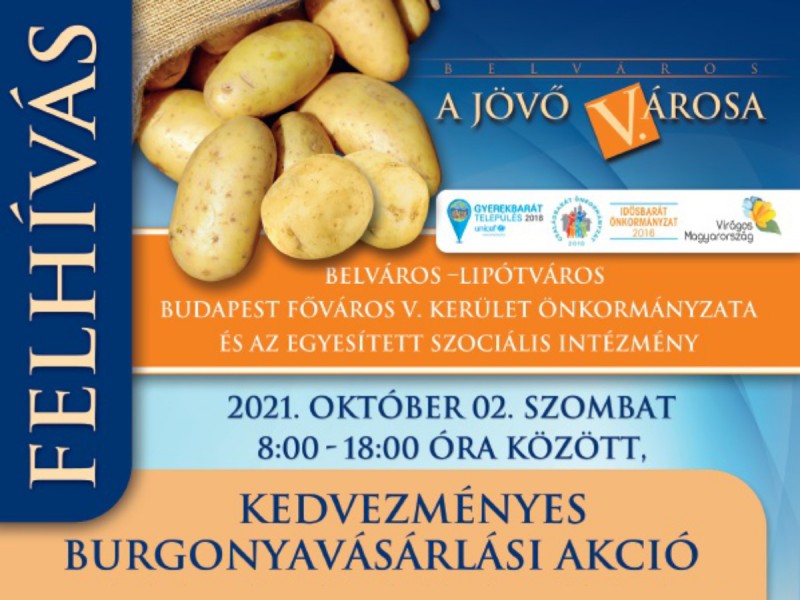 Kedvezményes burgonyavásárlási akció Kedvezményes burgonyavásárlási akció
