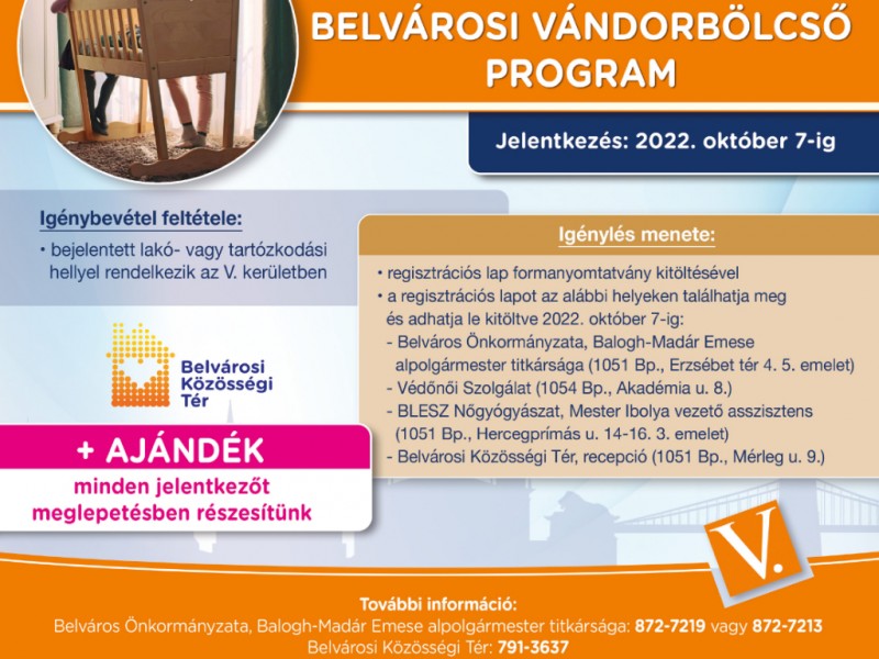 Belvárosi vándorbölcső program Belvárosi vándorbölcső program