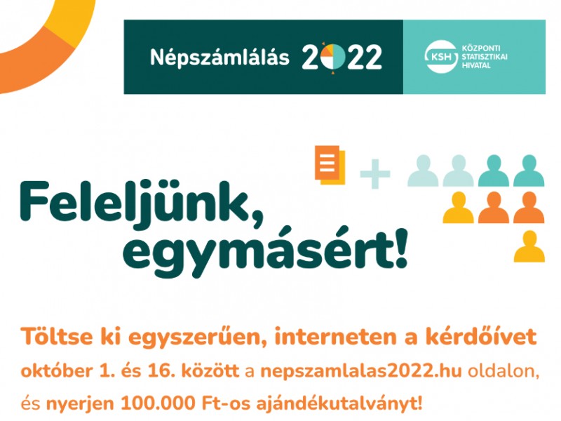 Népszámlálás 2022: Feleljünk, egymásért!