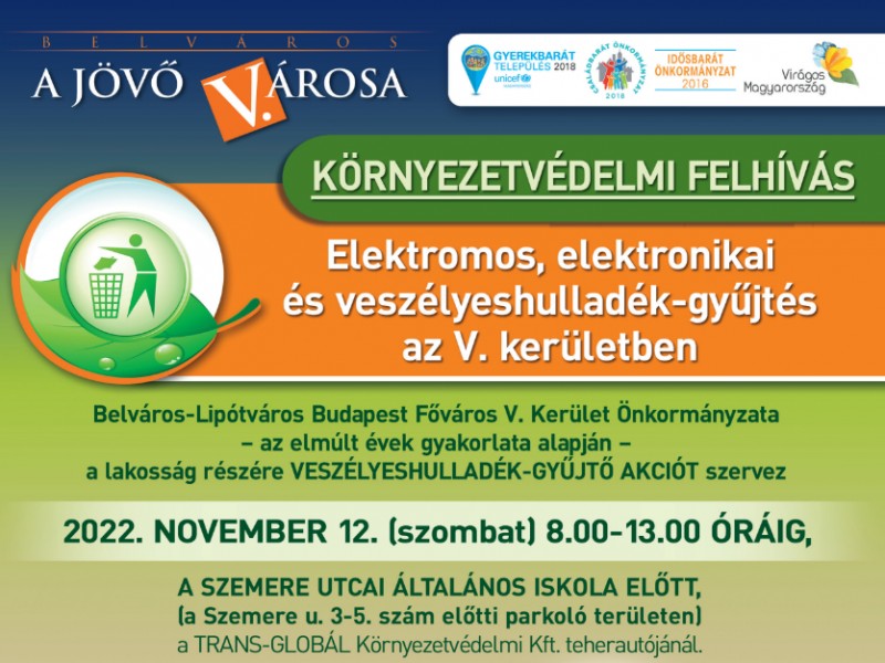 Környezetvédelmi felhívás - Szelektív hulladékgyűjtés Környezetvédelmi felhívás - Szelektív hulladékgyűjtés