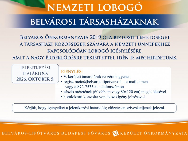 Nemzeti Lobogó Belvárosi Társasházaknak