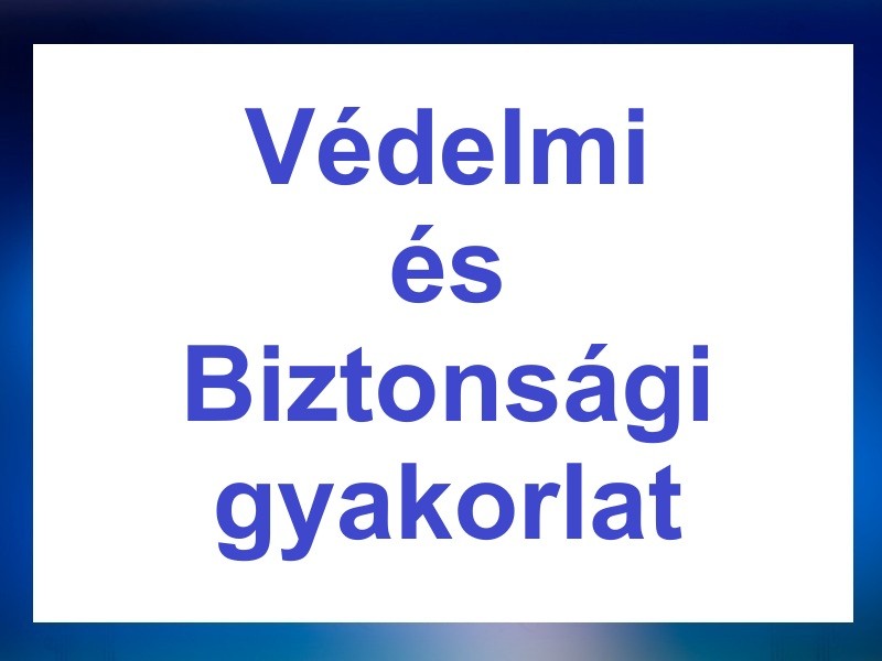 Védelmi és biztonsági gyakorlat a Nemzeti Múzteumban