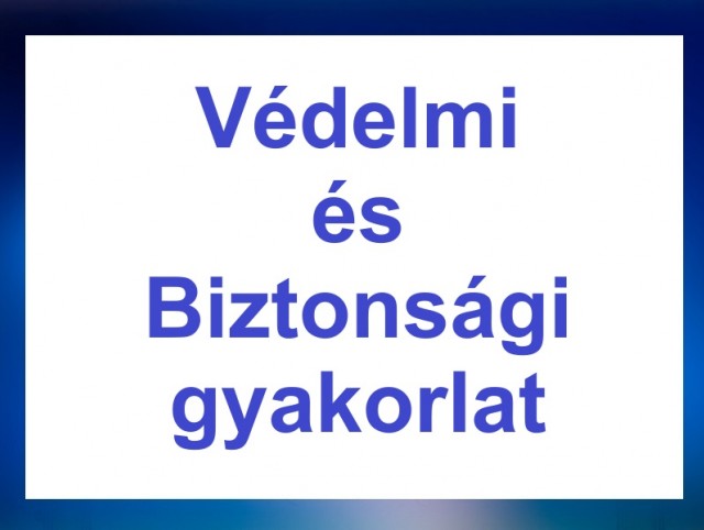 Védelmi és biztonsági gyakorlat a Nemzeti Múzteumban